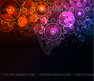 Glowing abstract background - vector clipart