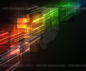 Glowing abstract background - vector clip art