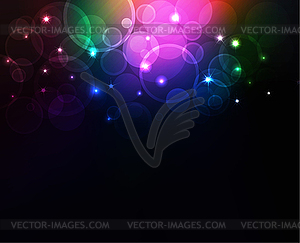 Glowing abstract background - vector clip art