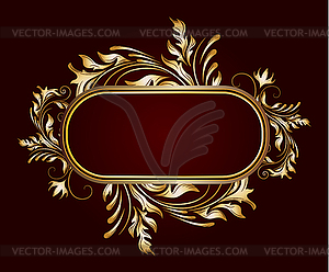 Vintage stylized floral frame - royalty-free vector clipart