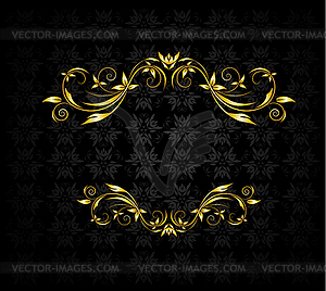 Vintage stylized floral frame - vector image