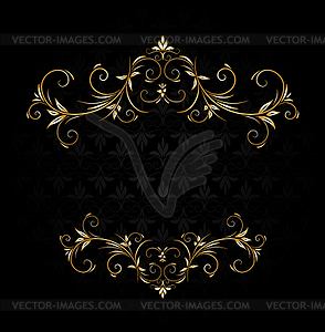 Vintage stylized floral frame - vector clip art