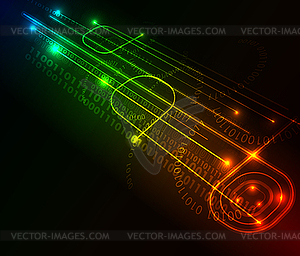 Stylized abstract background - color vector clipart