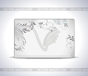 Beautiful gift card - vector image