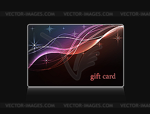 Abstract design for gift card - vector image