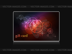 Abstract design for gift card - vector clipart