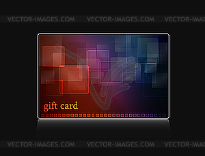 Abstract design for gift card - vector image