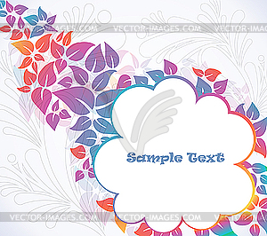 Colorful floral background - vector image