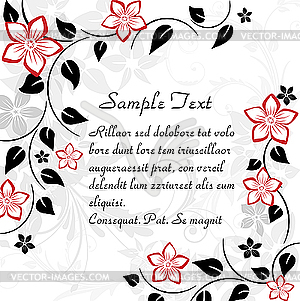 Floral background - vector image