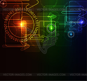 Stylized abstract background - vector clipart