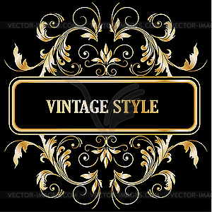 Vintage decorative frame - vector clipart