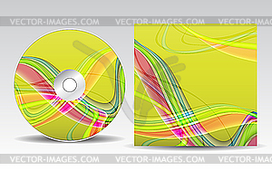 CD cover design  - vector clipart