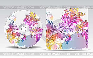 CD cover design - vector clip art