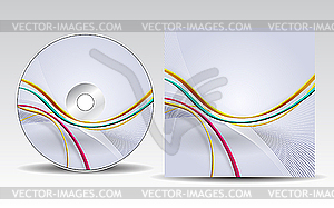 CD cover design - vector clip art