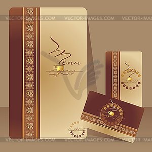 Coffee menu, card - vector clipart