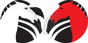 Horse label - vector EPS clipart