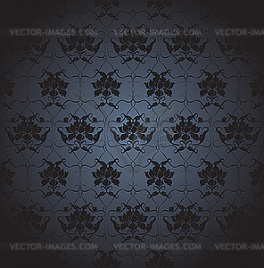 Floral dark design - vector image