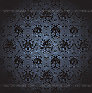 Floral dark design - vector image