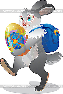 Easter bunny - vector clipart / vector image