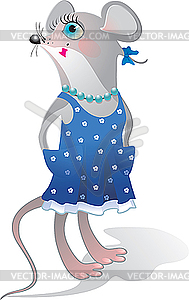 Mouse cartoon - vector image