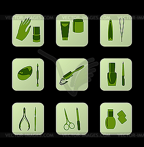 Cosmetic icons - vector image