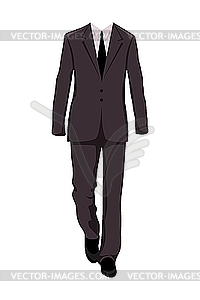 Male business suit, design elements - vector image