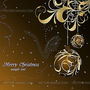 Elegant christmas background - vector clipart