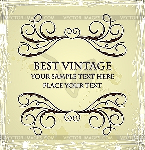 Vintage grunge template - vector EPS clipart