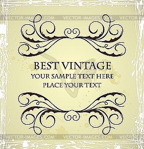 Vintage grunge template - vector EPS clipart