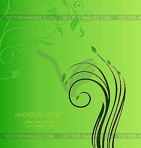 Растительный фон-орнамент - рисунок в векторном формате