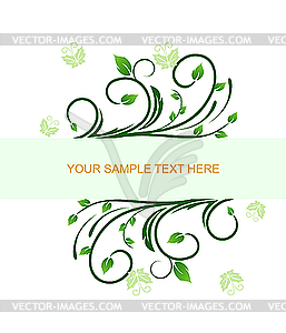 Floral decorative background - vector clipart