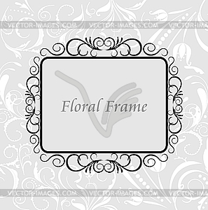 Floral frame - vector image