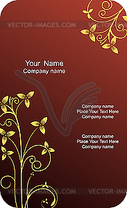 Template card company label with name - vector clipart