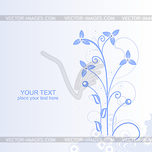 Abstract flowers background - vector image