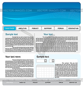 Web site template - vector clipart / vector image