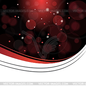 Abstract background with transparent circles and emblem - vector clipart