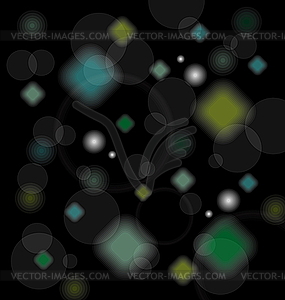 Abstract background with transparent geometric shapes - vector clipart