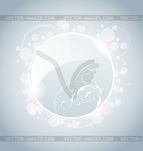 Glossy transparent speech bubble - vector clip art