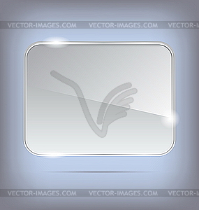 Abstract transparent glass banner - vector clipart