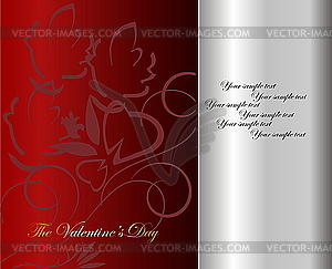 The Valentine`s day - vector clip art