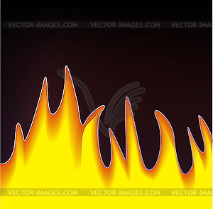 Flame - royalty-free vector clipart