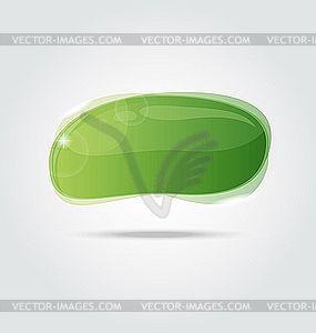 Abstract glossy speech bubble - vector image