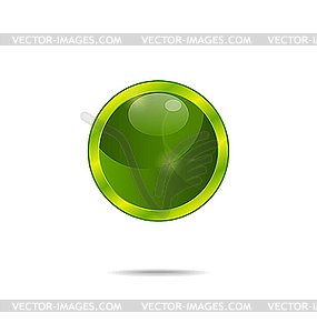 Abstract eco green bubble - vector clip art