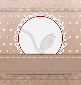 Old grunge card, vintage style - vector image