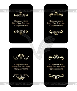 Business cards templates set - vector clip art