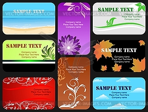 Business card - - vector clipart