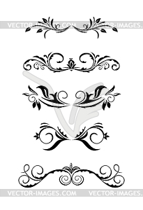 Vintage ornamental elemets - vector clipart