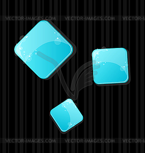 Set of colored web buttons - vector image