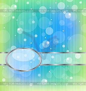 Olorful bokeh abstract light background with metallic - vector image