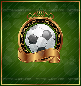 Football poster with place for your text - vector clipart